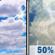 Monday: A chance of showers and thunderstorms after 2pm. Mostly cloudy. High near 84, with temperatures falling to around 77 in the afternoon. South southeast wind 2 to 7 mph. Chance of precipitation is 50%. New rainfall amounts less than a tenth of an inch possible. Monday: Mostly Cloudy then Chance Showers And Thunderstorms
