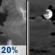 Tonight: A slight chance of showers and thunderstorms before midnight. Mostly cloudy. Low around 73, with temperatures rising to around 76 overnight. West northwest wind 5 to 9 mph. Chance of precipitation is 20%. Tonight: Slight Chance Showers And Thunderstorms then Mostly Cloudy