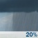 Friday: Slight Chance Rain Showers then Chance Showers And Thunderstorms